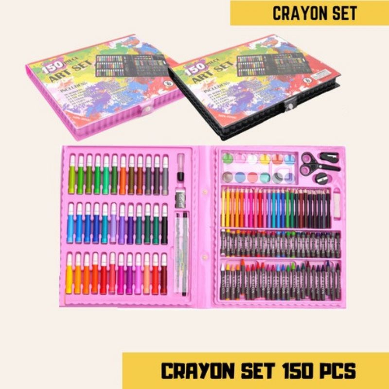 Jual 208pcs coloring set - mewarnai - alat menggambar