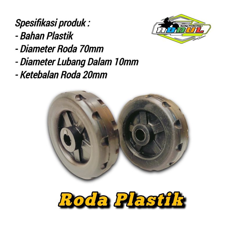 Jual Roda plastik/Roda/Roda Paddock motor/Roda plastik lubang 10mm ...