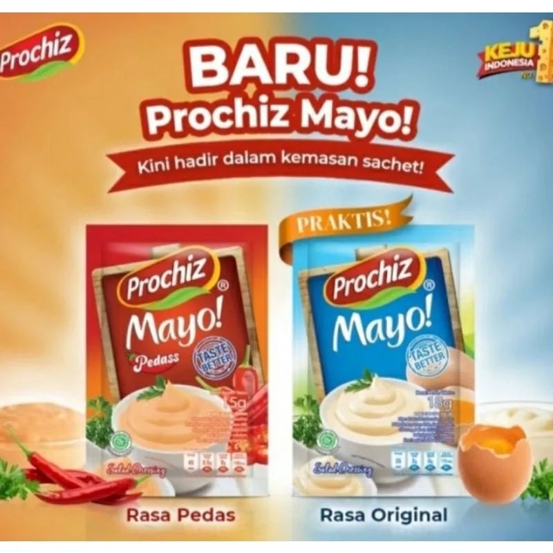 Jual PROCHIZ MAYO RASA ORIGINAL & PEDAS / MAYO SACHET / MAYO RENCENG