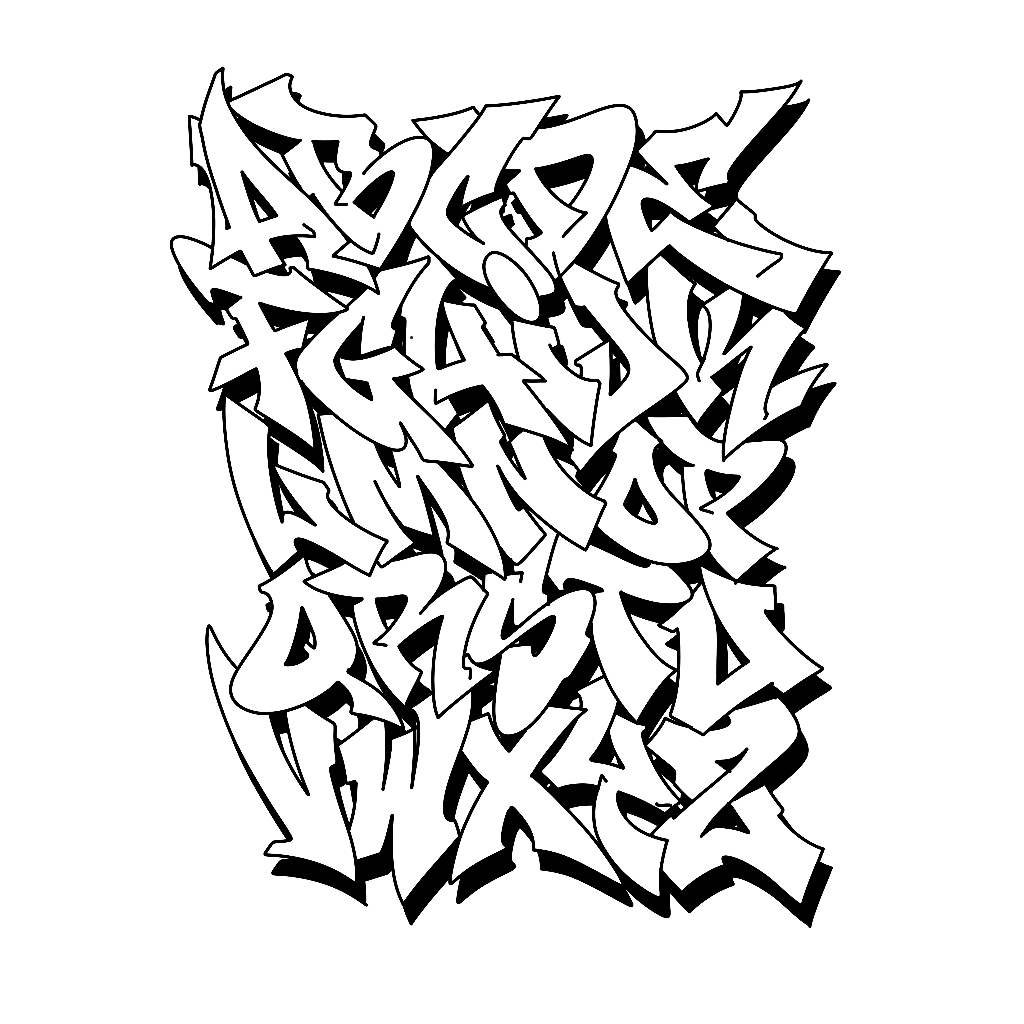 Jual custom sticker stiker graffiti wildstyle piece font nama sendiri ...
