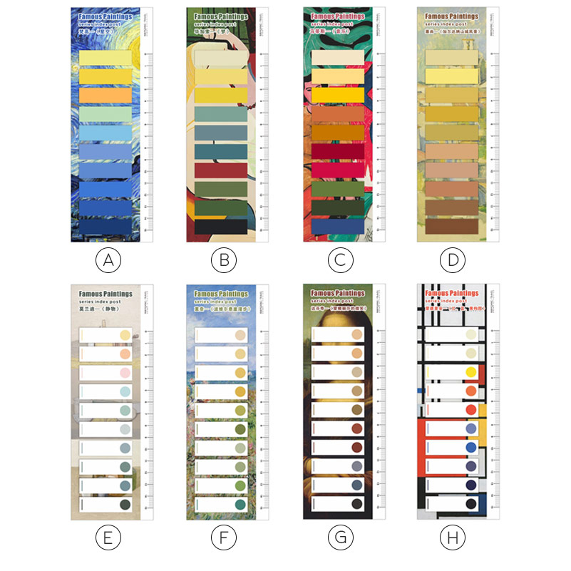 Jual Panmomo Famous Painting Color Label Sticky Notes - Catatan Tempel ...
