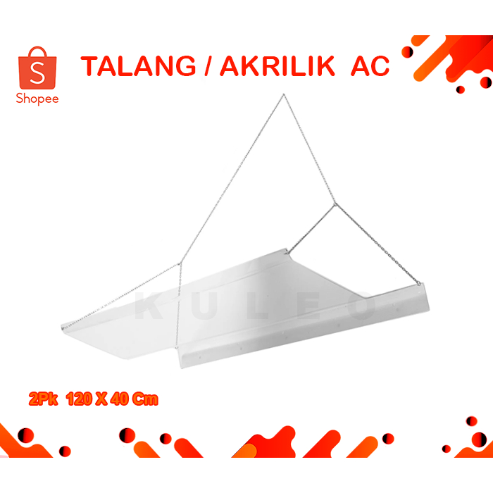 Jual Talang Ac Akrilik 2 Pk Ac Reflector Penahan Angin Ac 2pk