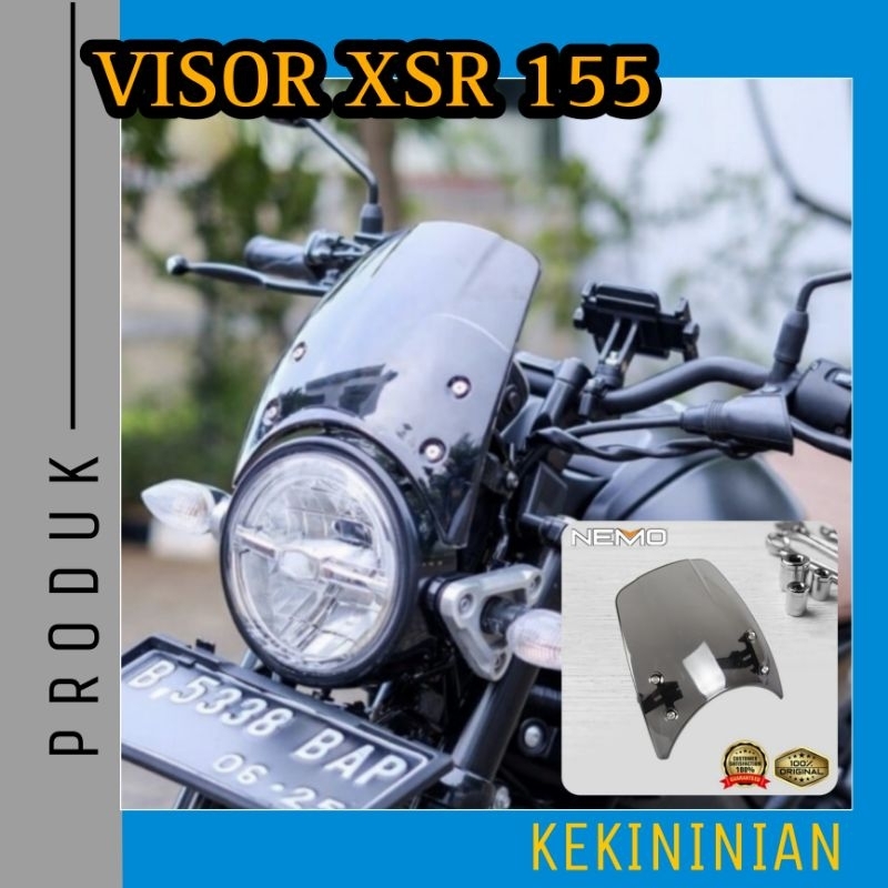 Jual Visor Windshield Yamaha XSR 155 NEMO Lengkap Full Breket Shopee