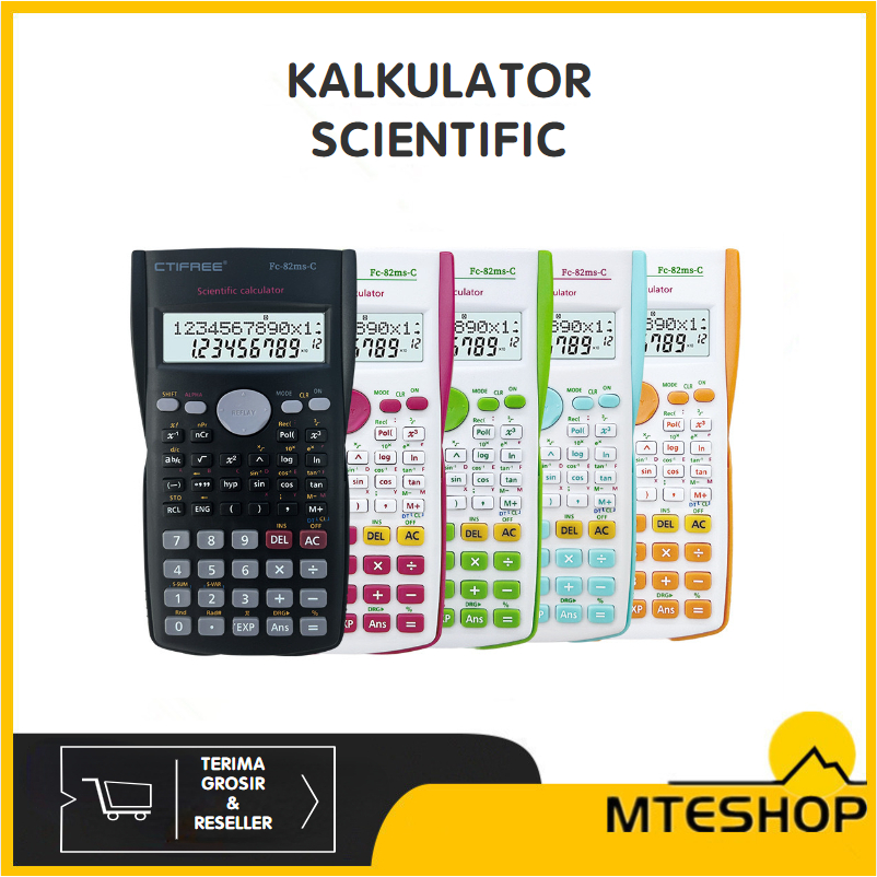 Jual MTE Kalkulator Color Function Scientific Kalkulator 24 Fungsi ...