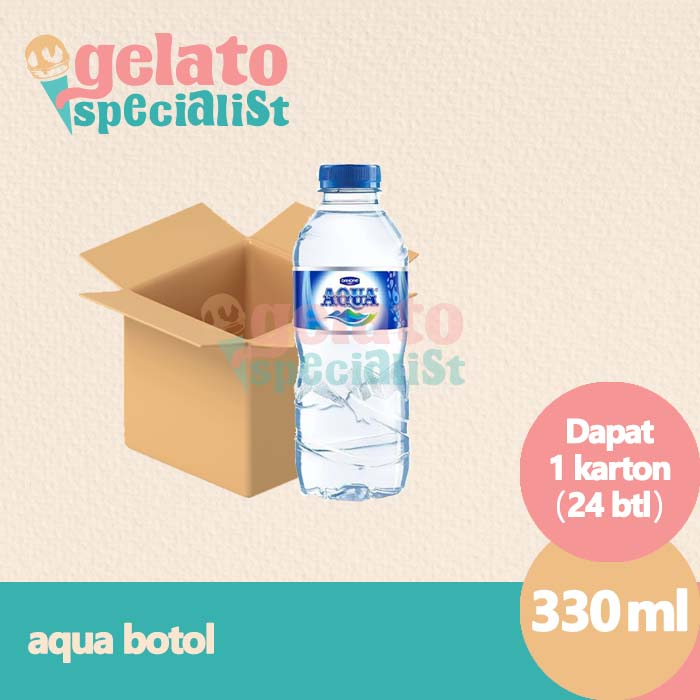 Jual Aqua Air Mineral Botol 330ml 1 Dus Isi 24 Botol Shopee Indonesia 5366