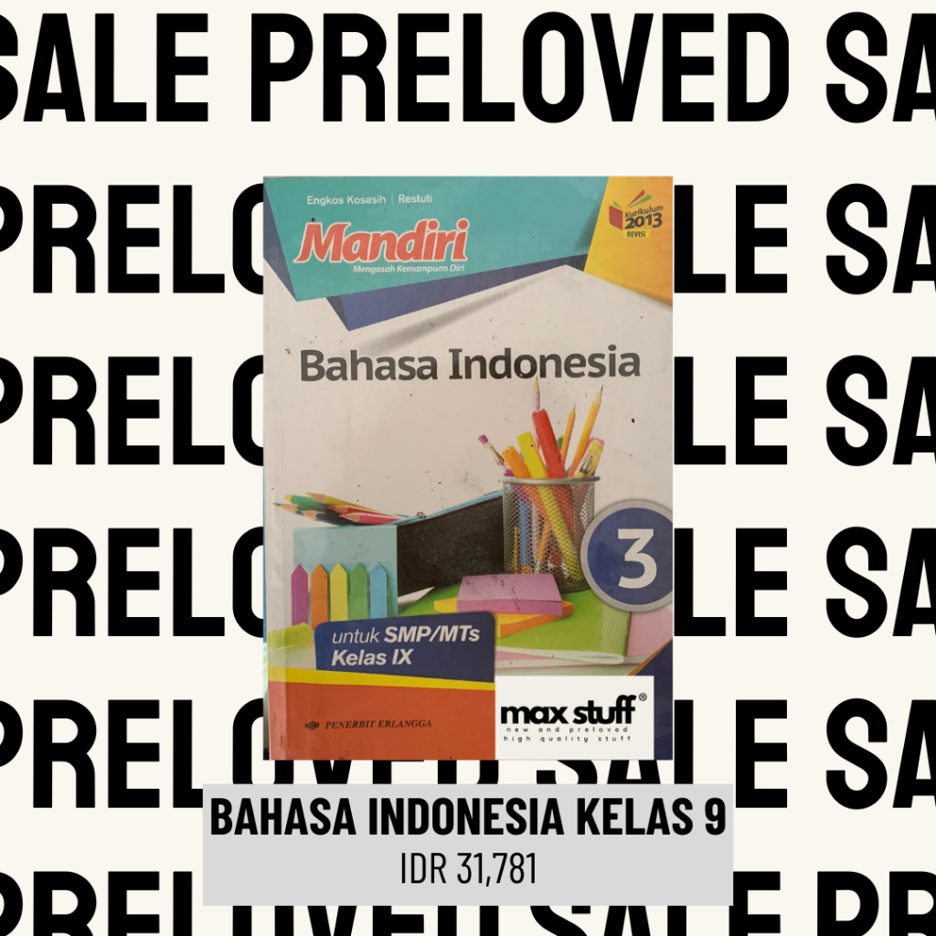 Jual Mandiri Bahasa Indonesia Kelas 9 Atau 3 SMP Kurikulum 2013 Revisi ...