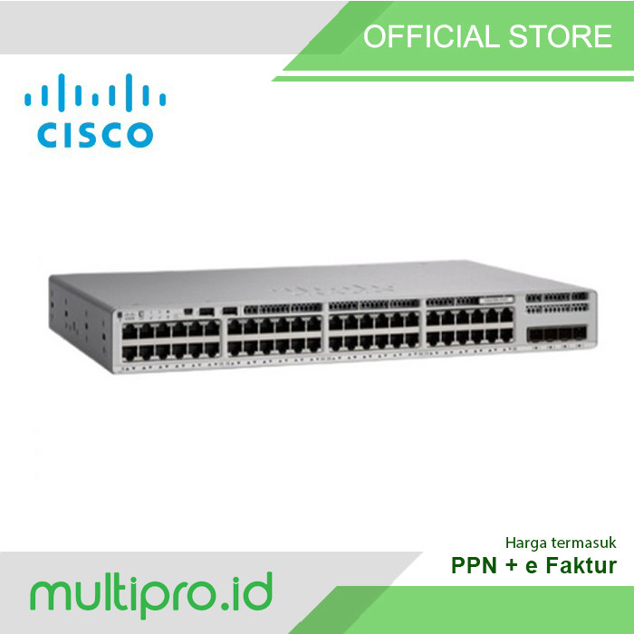 Jual Cisco C9200L-48T-4X-E Catalyst 9200 Series Switch + Smart Net ...