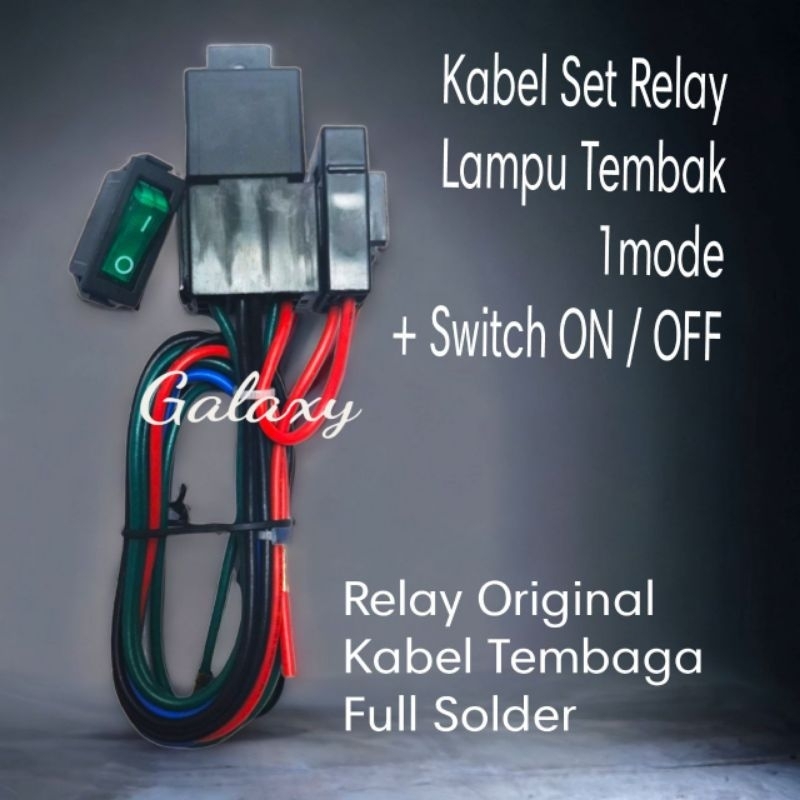 Jual Kabel Set Relay Lampu Sorot Tembak Tambahan Led Mobil Atau