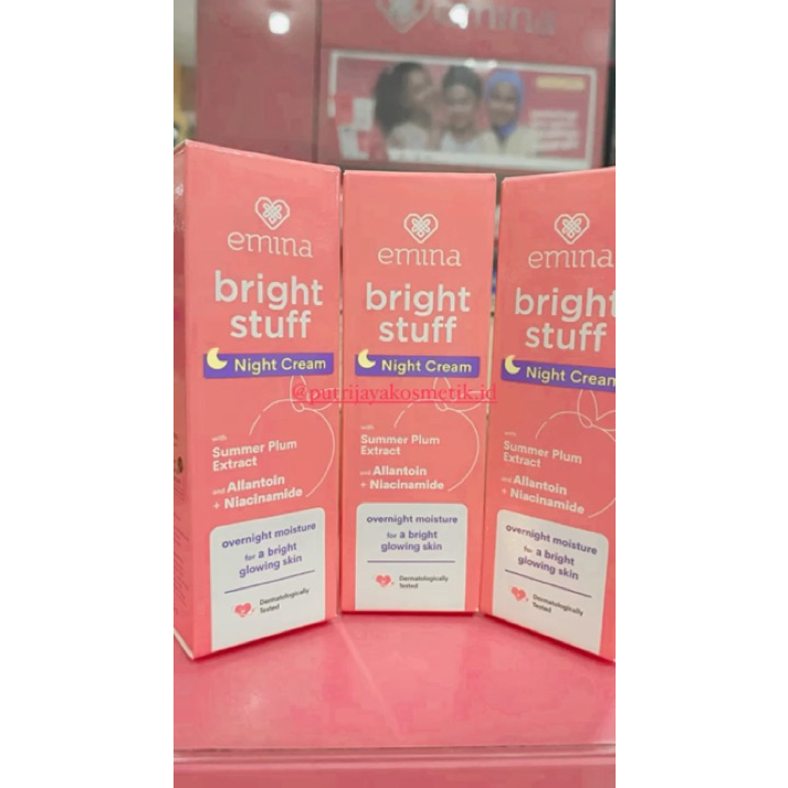 Jual Emina Bright Stuff Night Cream Shopee Indonesia