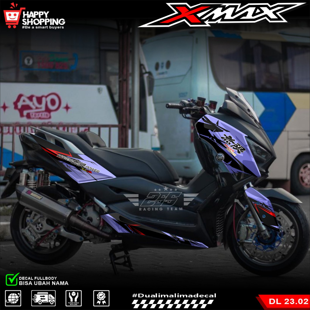 Jual (COD) Decal Sticker Yamaha XMAX Fullbody Fullblok Desain Mugen ...