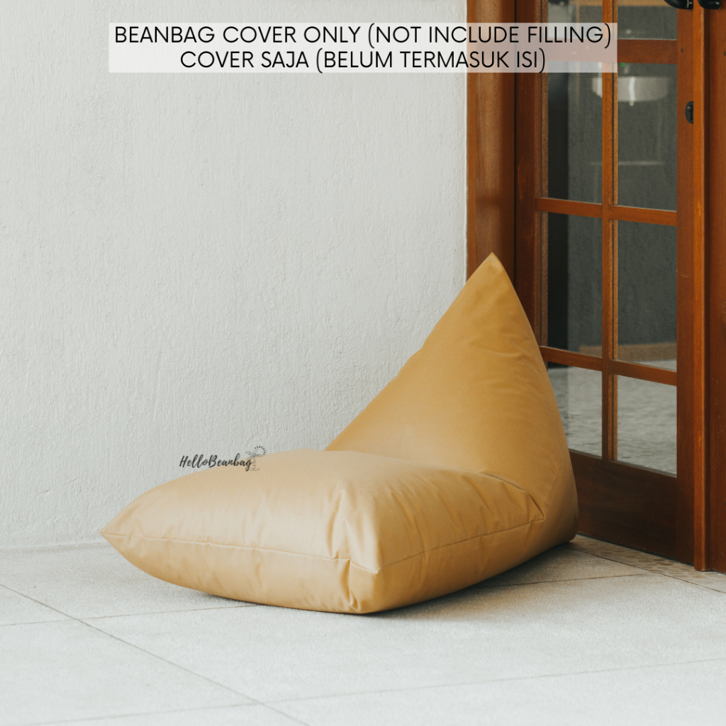 Jual Cover Bean Bag Triangle Polos Waterproof Sarung Sofa Beanbag