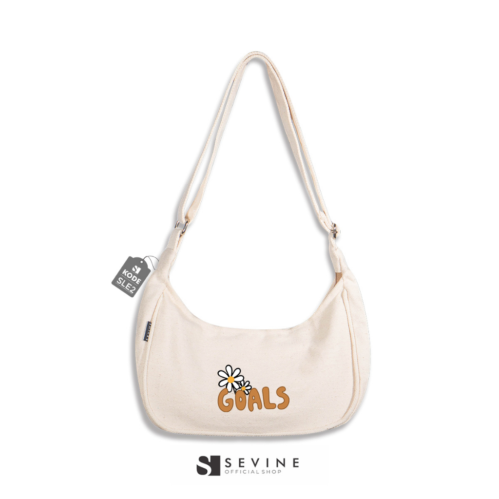 Jual Sevine Luna Sling Bag Kanvas Wanita Tas Selempang Cewek