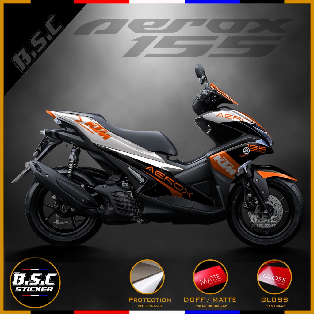 Jual Sticker Decal FULL BODY Aerox 155 Motif KTM Livery | Shopee Indonesia