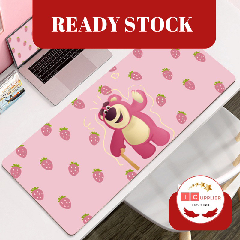 Jual Ori Icupplier Premium Mouse Pad Gaming 80x30cm Ketebalan 3mm Motif Kartun Lotso Lucu 7929