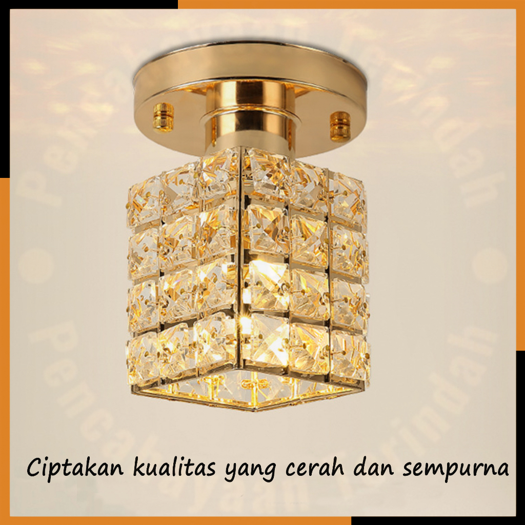 Lampu Kristal Plafon Pvc