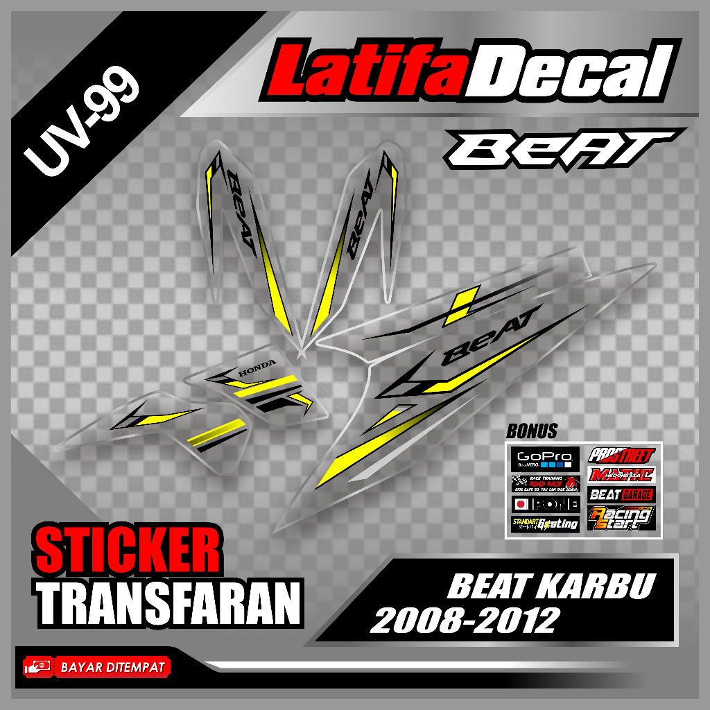 Jual Striping Transparan Beat Karbu 2008 Sampai 2012 - Sticker ...