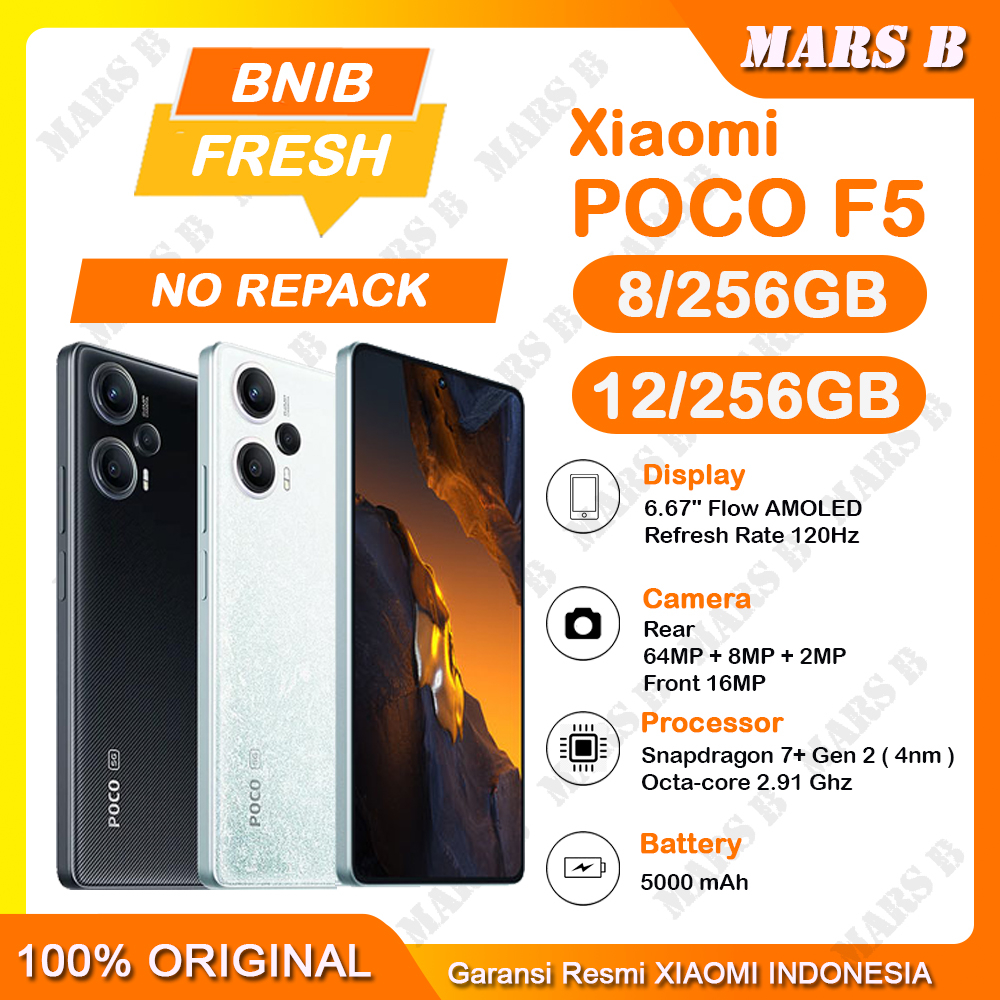 Jual Xiaomi POCO F5 [ 8/256GB ] [ 12/256GB ] BNIB Fresh No Repack ...