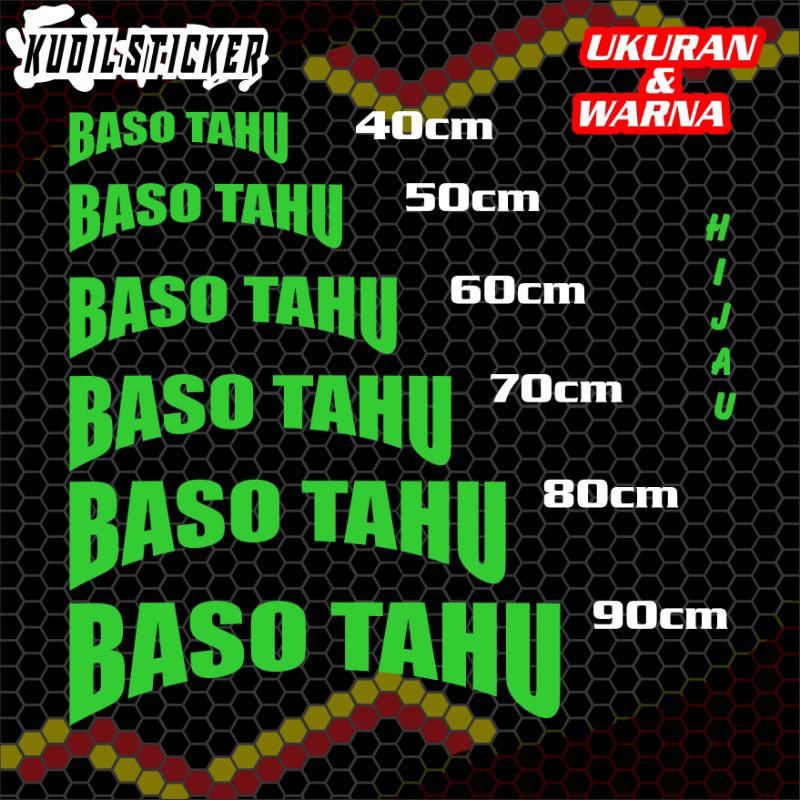 Jual Sticker Gerobak, Sticker Jualan, Sticker Etalase, Sticker Kaca ...