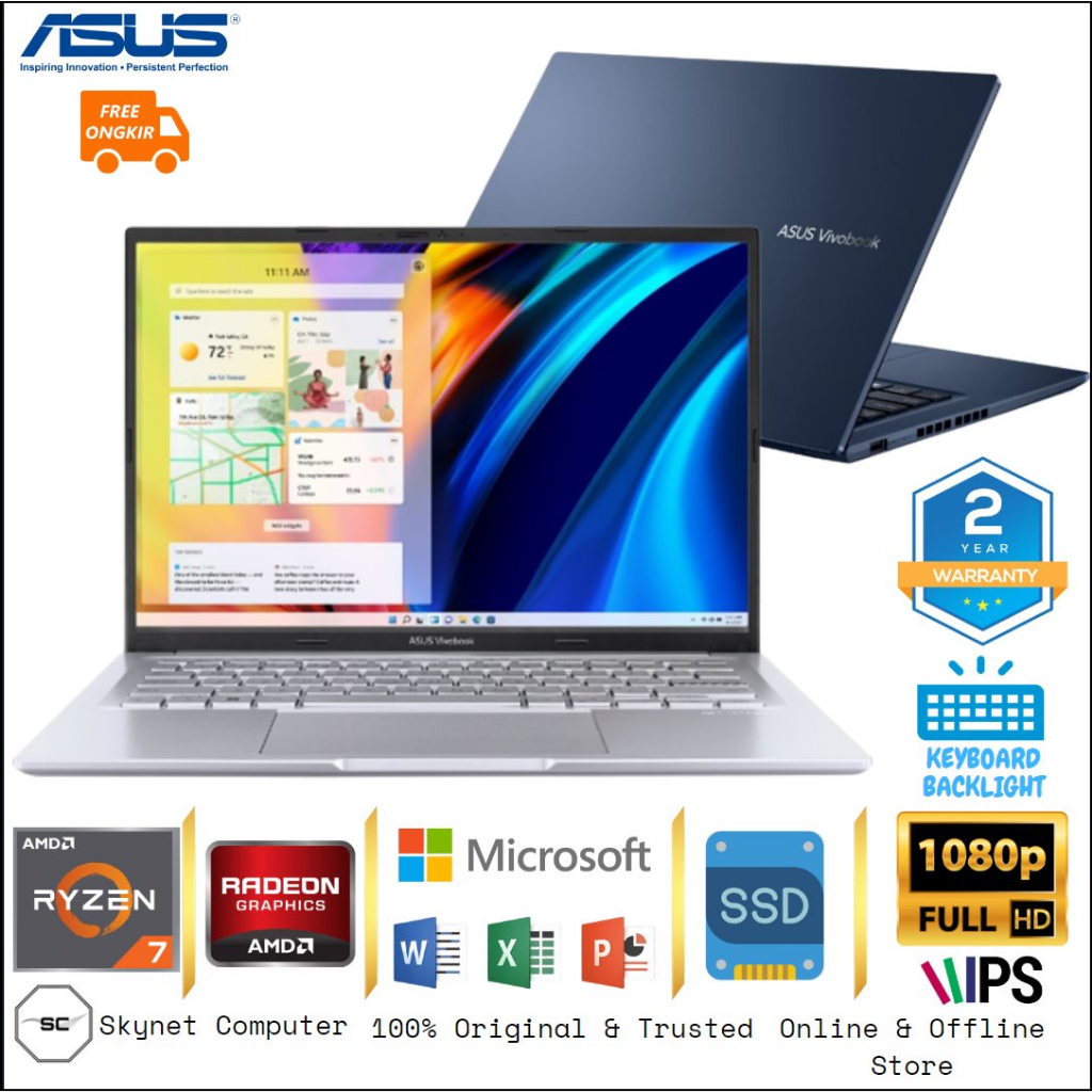 Jual ASUS Vivobook M1402IA Amd Ryzen 7 4800H RAM24GB SSD1TB 14'' IPS ...