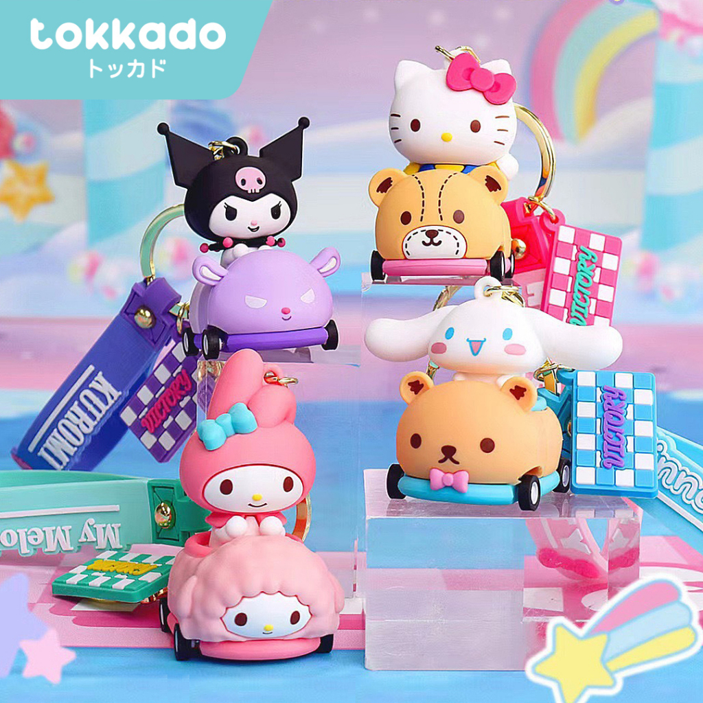 Jual TOKKADO Sanrio Racing Keychain Gantungan Kunci Karakter Lucu ...
