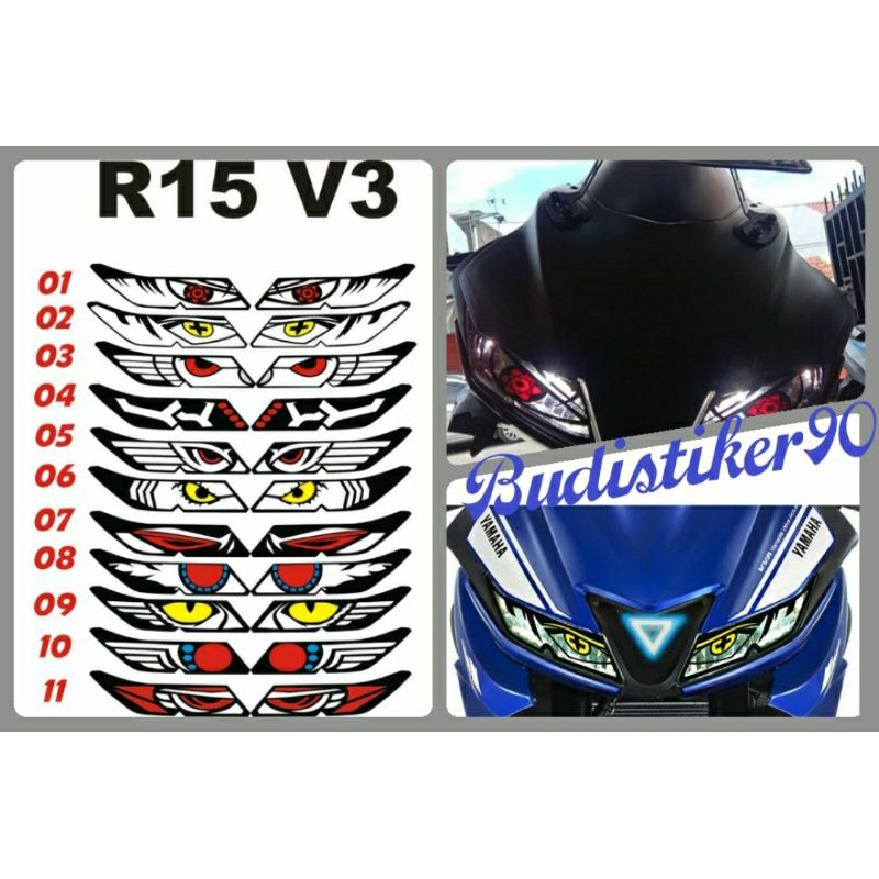 Jual Stiker lampu depan R15 V3 | Shopee Indonesia