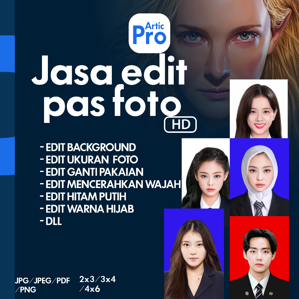 Jual Jasa Edit Pas Foto profesional Shopee Indonesia