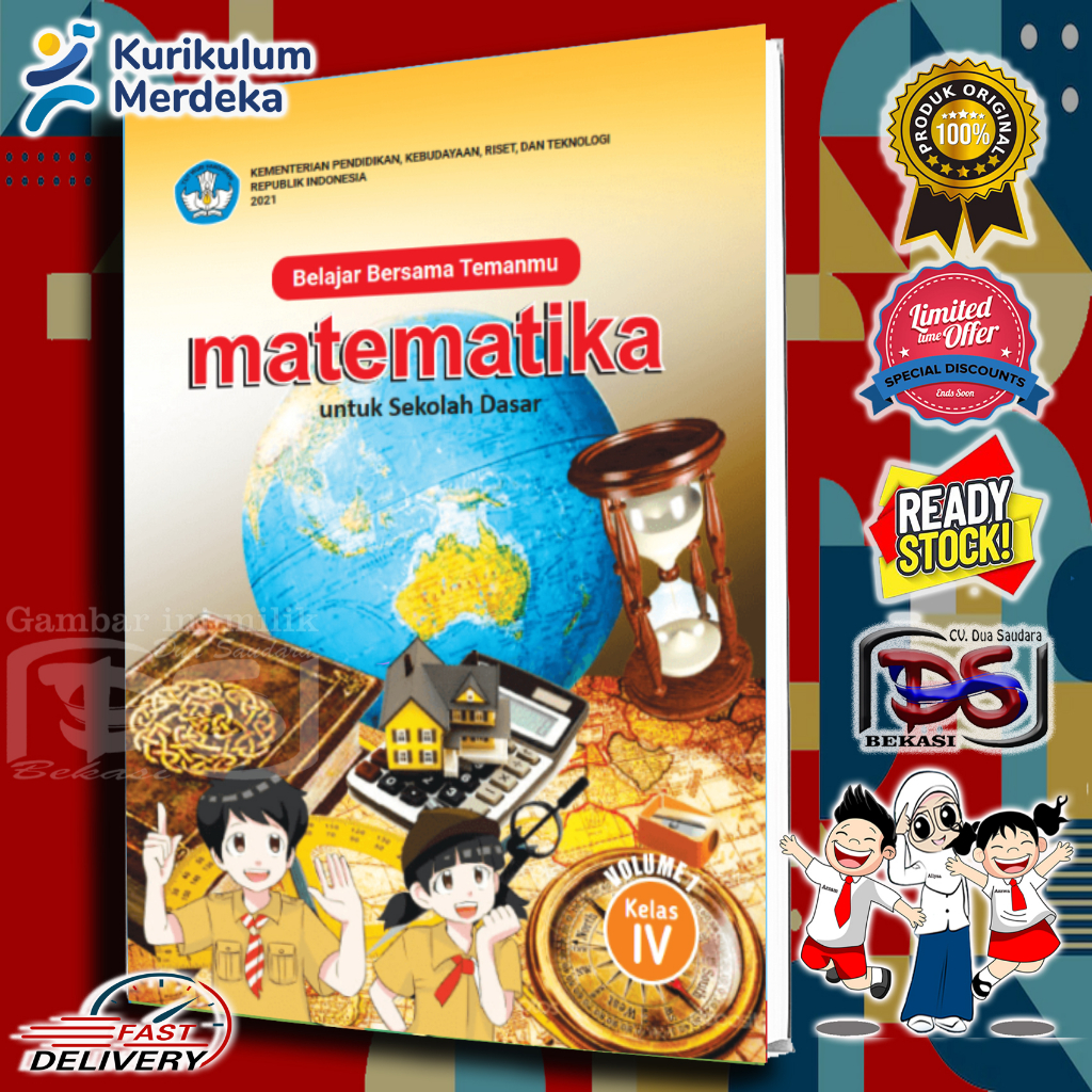 Jual K-Mer Buku Siswa MTK VOL 1 LS Kls 4 SD / MI Belajar Bersama ...