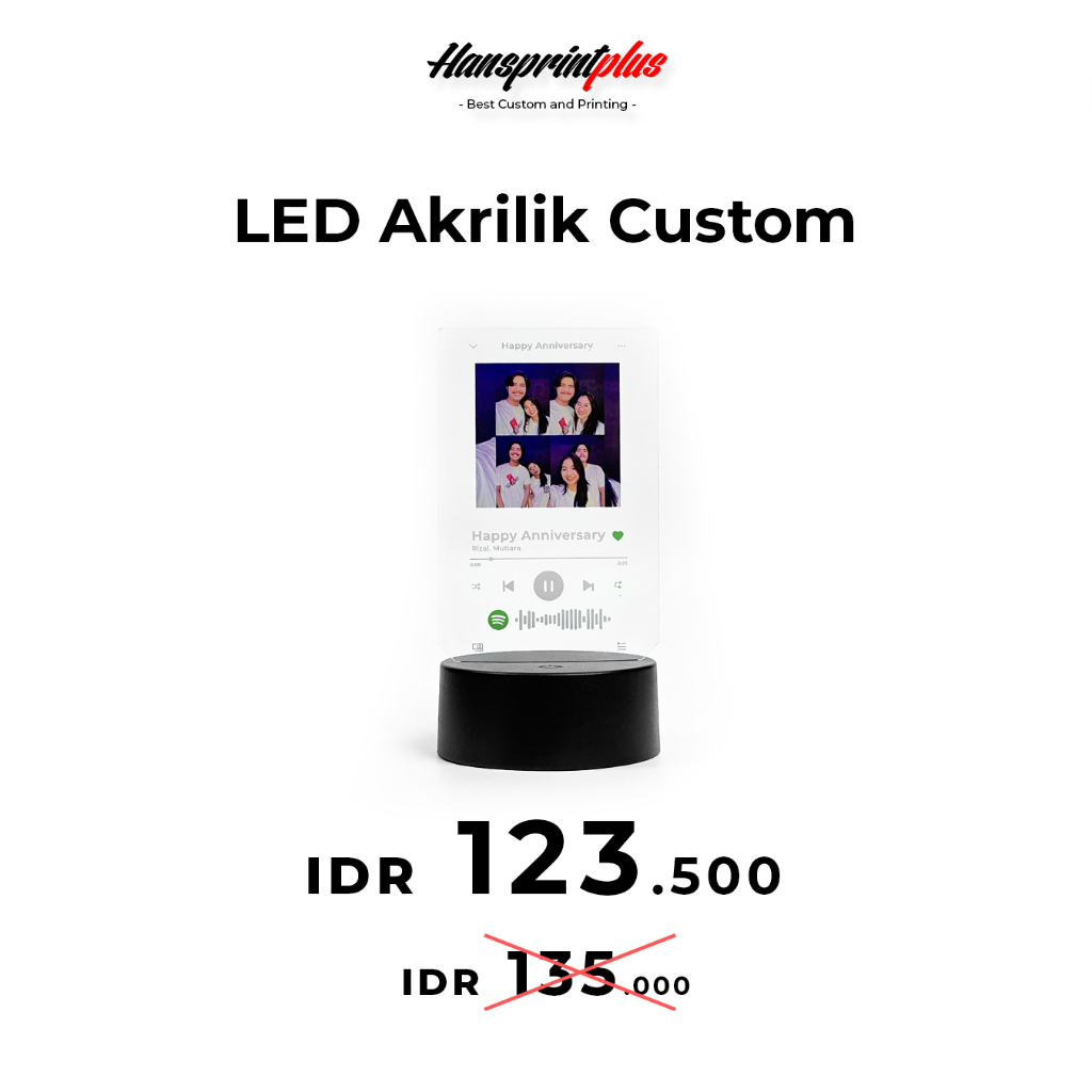 Jual LED AKRILIK SPOTIFY/PRINT/GRAFIR | Shopee Indonesia