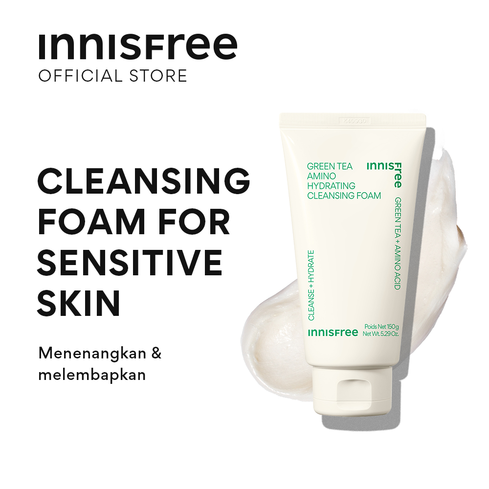 Jual Innisfree Green Tea Amino Hydrating Cleansing Foam 150g Shopee