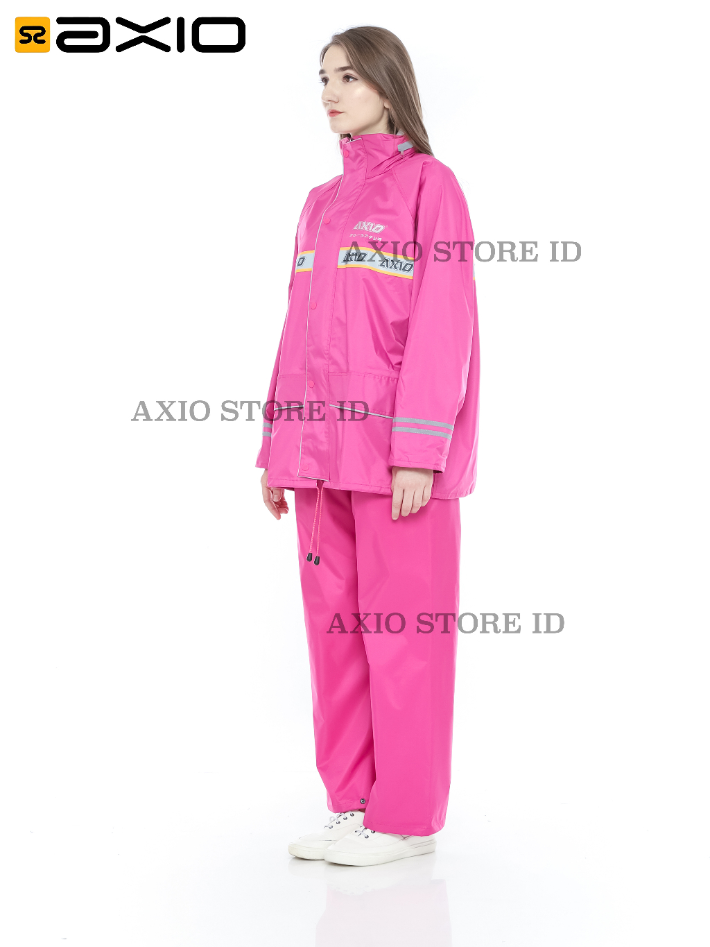 Jual Jas Hujan Axio Pink Series Original Special Product Waterproof ...