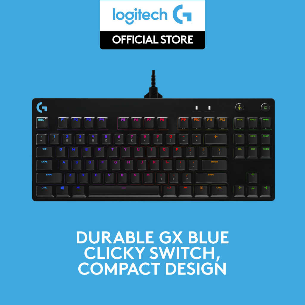 Jual Logitech G Pro Clicky Keyboard Gaming Mechanical TKL RGB for ...