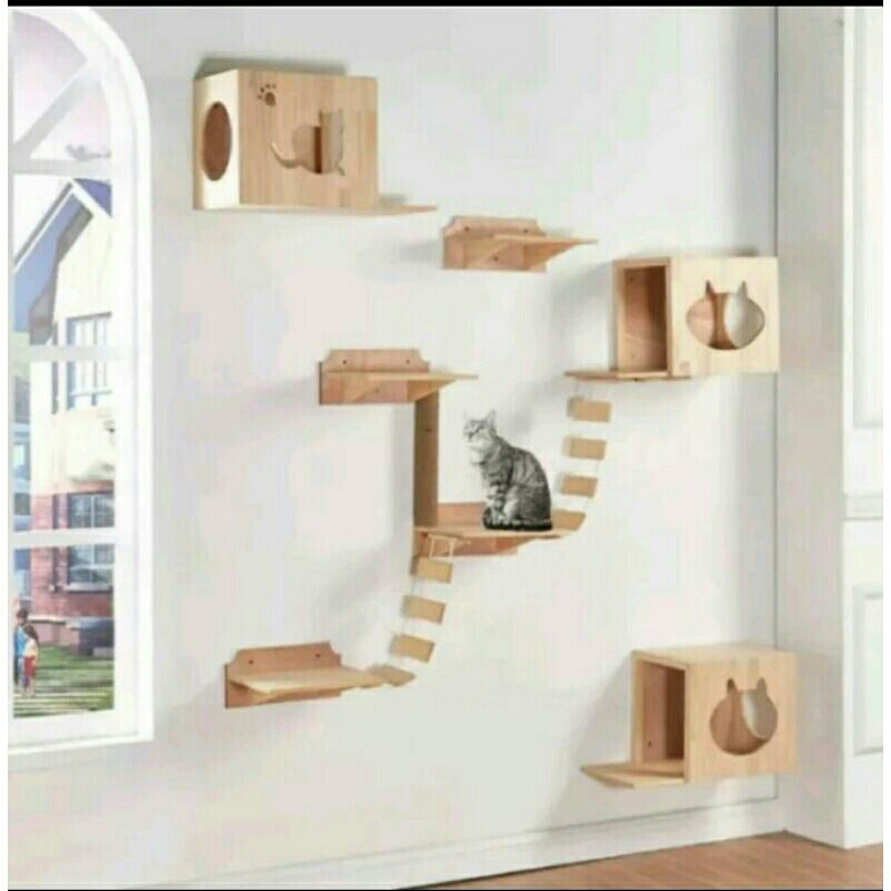 Jual Cat Playground / Cat Wall / Cat Condo / Rumah Kucing | Shopee ...