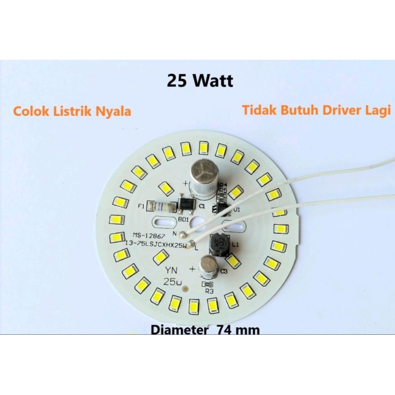 Jual PCB Lampu LED AC BM Hitam Bermacam Watt DOB LED AC Modul Mata