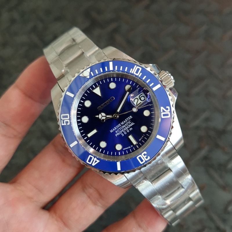 カスタムMOD製作NH35A自動巻き ホワイトデイト プレミアムメカニカル