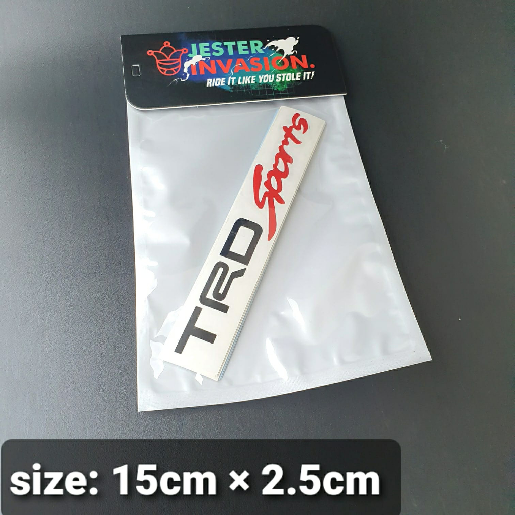 Jual stiker/sticker mobil toyota trd sports satuan | Shopee Indonesia