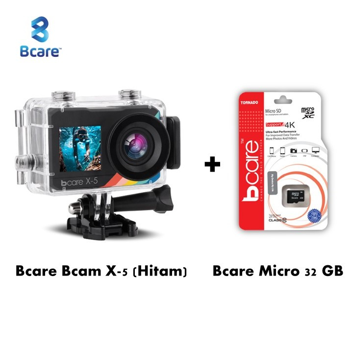 Jual Bcare BCam X-5 Action Camera WiFi 16 MP Touch Dual Screen Ultra HD ...