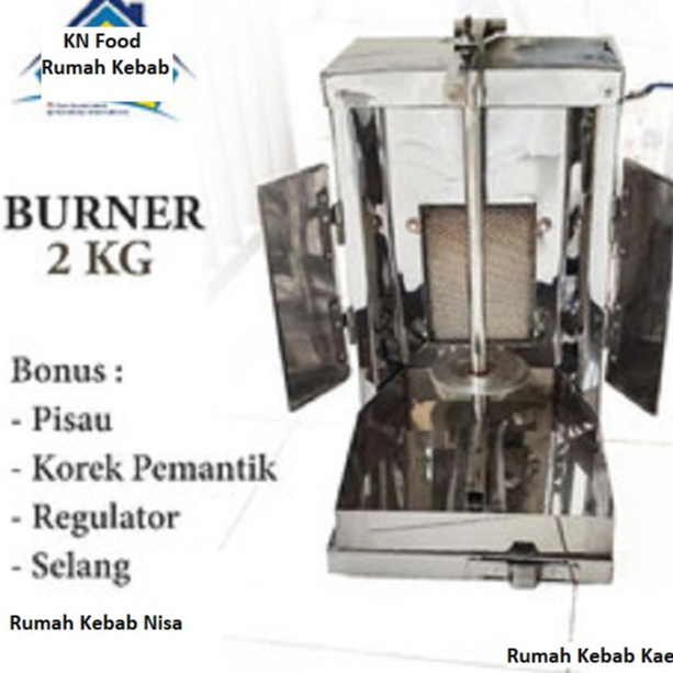 Jual Mesin Pemotong Kebab Pemanggang Grill Kebab Mesin Burner Kebab