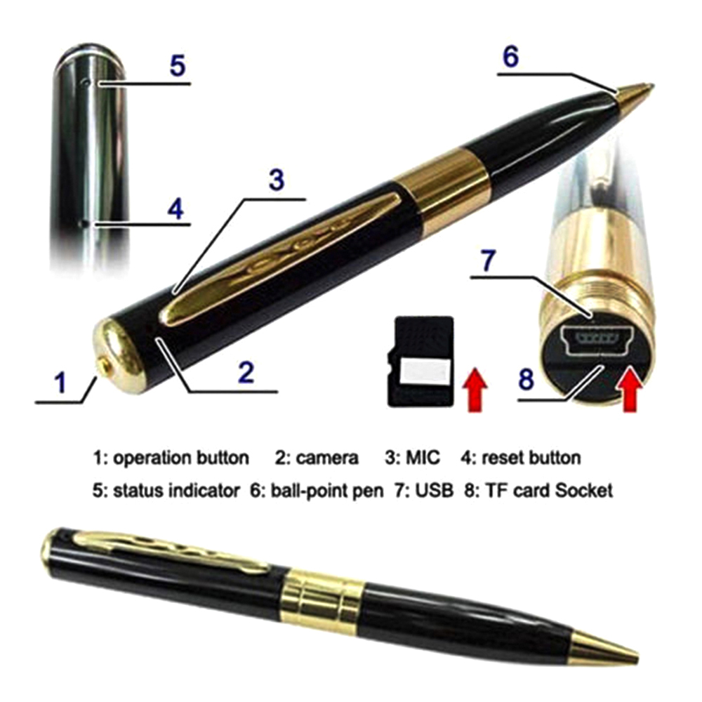 Jual POM Hidden Camera Pen Spy Cam Kamera Pulpen Pena CCTV Mata-mata  Pengintai Penyadap Gambar Video Tersembunyi Mini | Shopee Indonesia