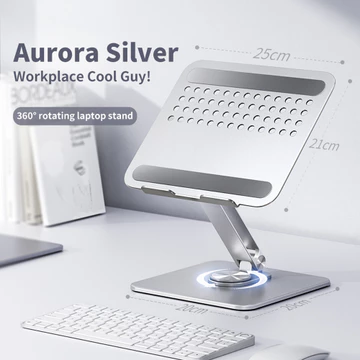 JOPREE P30 Desktop Metal Stand 360 Rotate Laptop Notebook Macbook Aluminium Adjustable Size 17