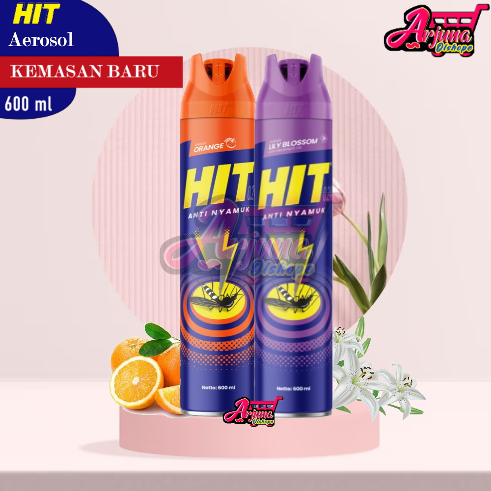 Jual Hit Aerosol spray anti nyamuk dan kecoa 400ML 600ML | Shopee Indonesia