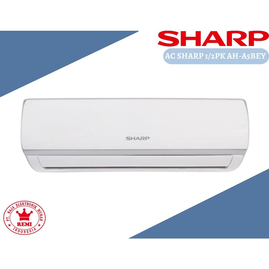 Jual AC Split Sharp 1/2PK AH-A5BEY Pendingin Ruangan 0.5PK New R32 ...