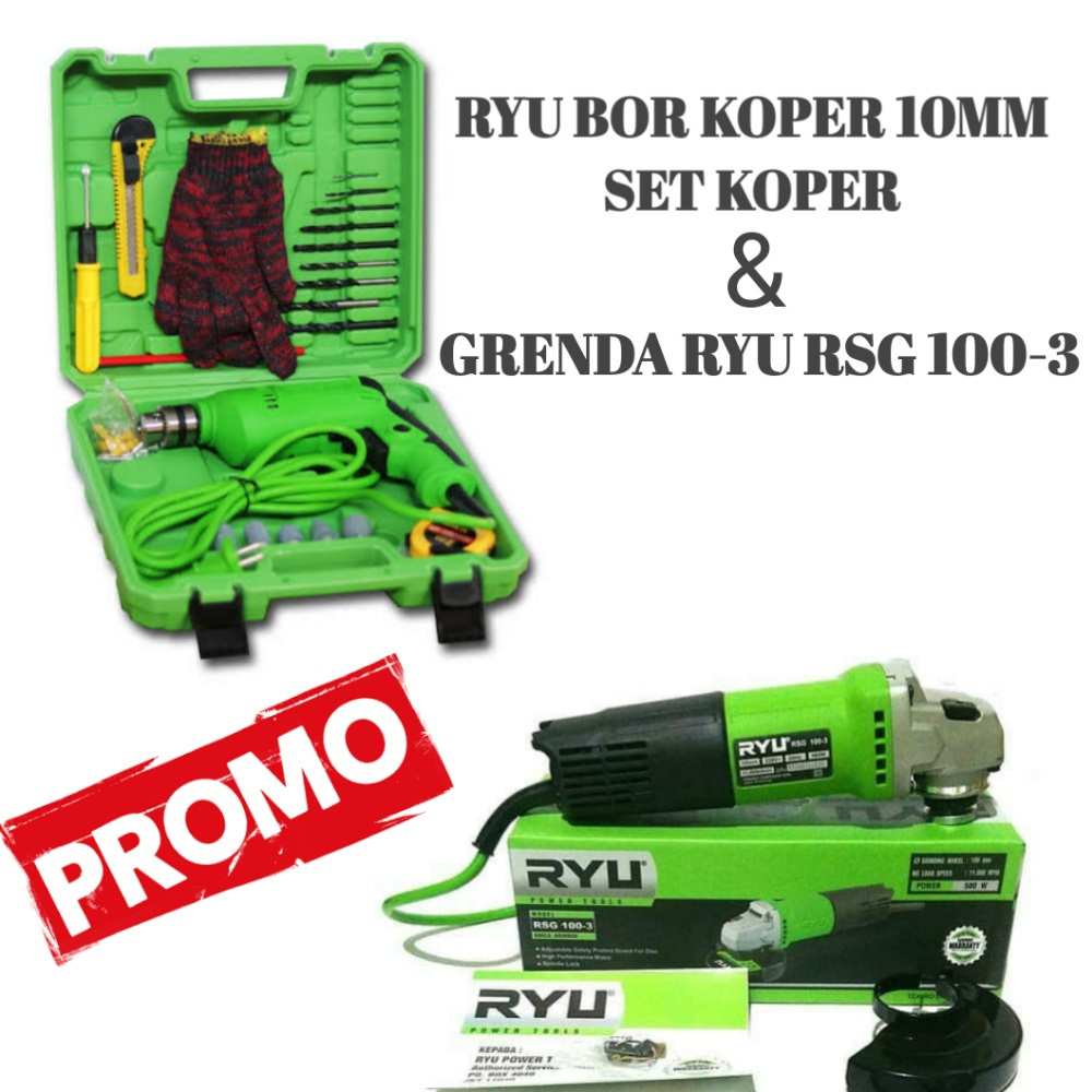 Jual Paket Ryu Mesin Las Gurinda Bor Set Item Mesin Las Mesin