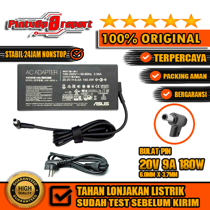 Jual Casan Adaptor Charger Asus Tuf Rog V A W Dc Mm Original Shopee Indonesia