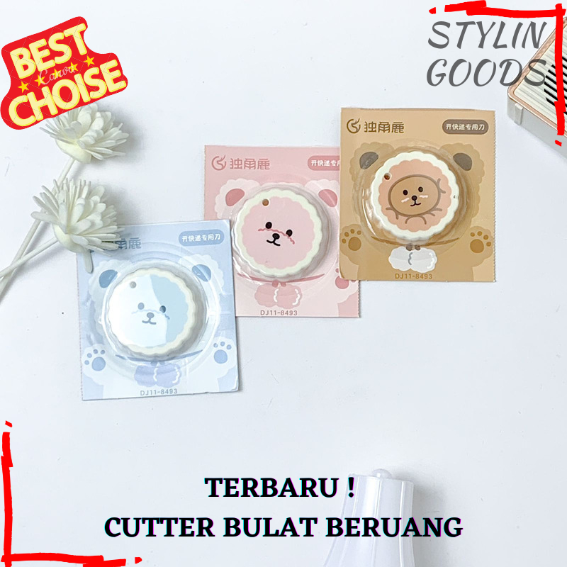 Jual CUTTER MINI BULAT TEDDY BEAR PERLENGKAPAN KANTOR PERLENGKAPAN ...