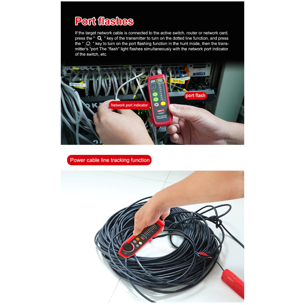 Jual UNI-T UT683KIT Lan Tester Network Wire Tracer Cable Tracker ...