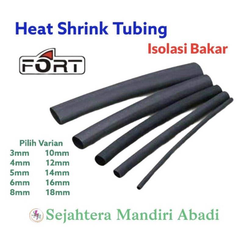 Jual Heat Shrink Tube Hitam Isolasi Bakar | Shopee Indonesia