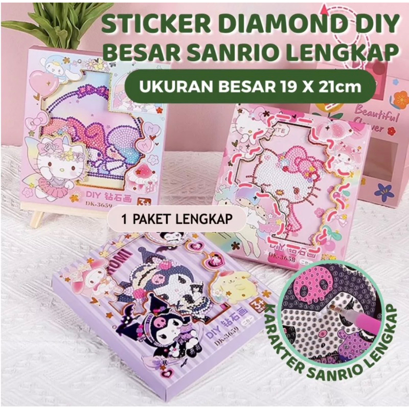 Jual diy diamond painting sanrio dengan bingkai - pochaco - Kota Surabaya -  Little Bear Shop