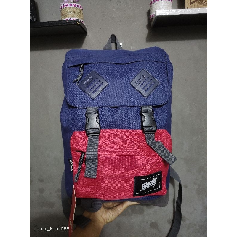 Jual TAS RANSEL LAPTOP BLOODS WILL NAVY RED ORIGINAL.!! | Shopee Indonesia