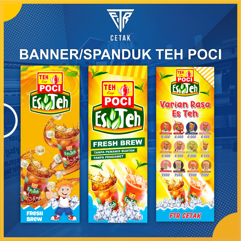 Jual Spandukbanner Teh Poci 160x60 Shopee Indonesia 5724