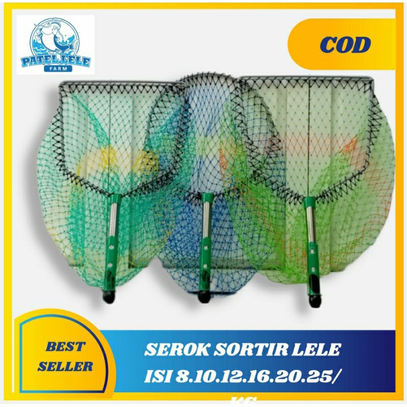 Jual Serok Sortir ikan lele isi 5.6.8.10.12.16.20.25/kg | Shopee Indonesia